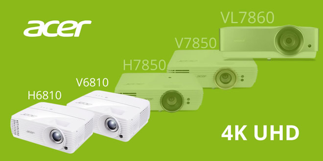 Краткий обзор обновленной линейки 4K UHD проекторов Acer для домашних кинотеатров